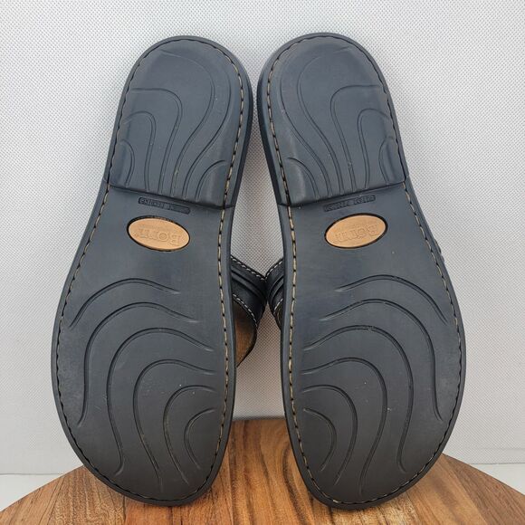 Born Womens Size 7 Brown Leather Thong Comfort Flip Flop Sandals - Picture 7 of 8